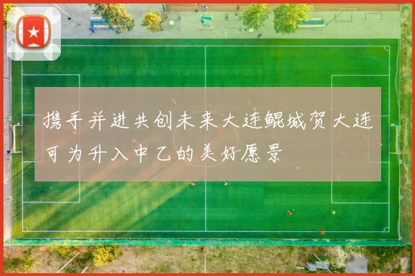 携手并进共创未来大连鲲城贺大连可为升入中乙的美好愿景